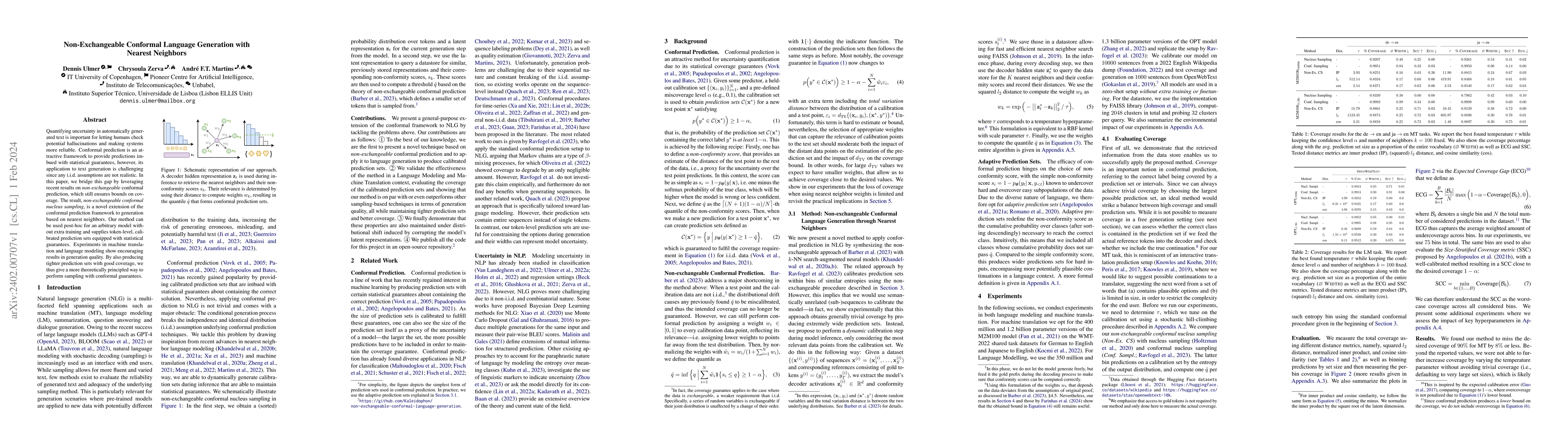 Thumbnail for Non-Exchangeable Conformal Language Generation with Nearest Neighbors