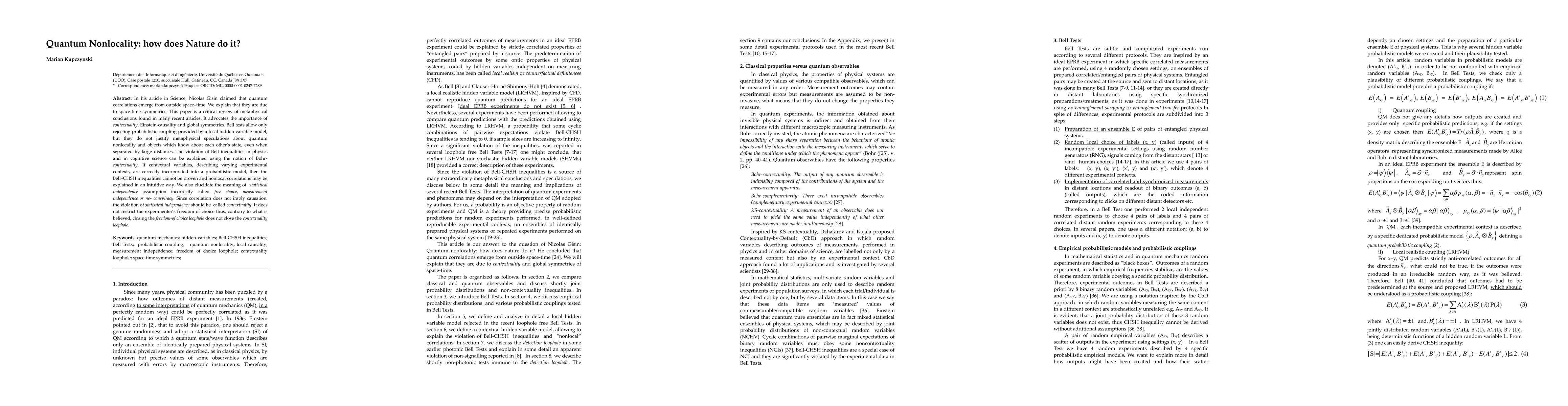 Thumbnail for Quantum Nonlocality: how does Nature do it?