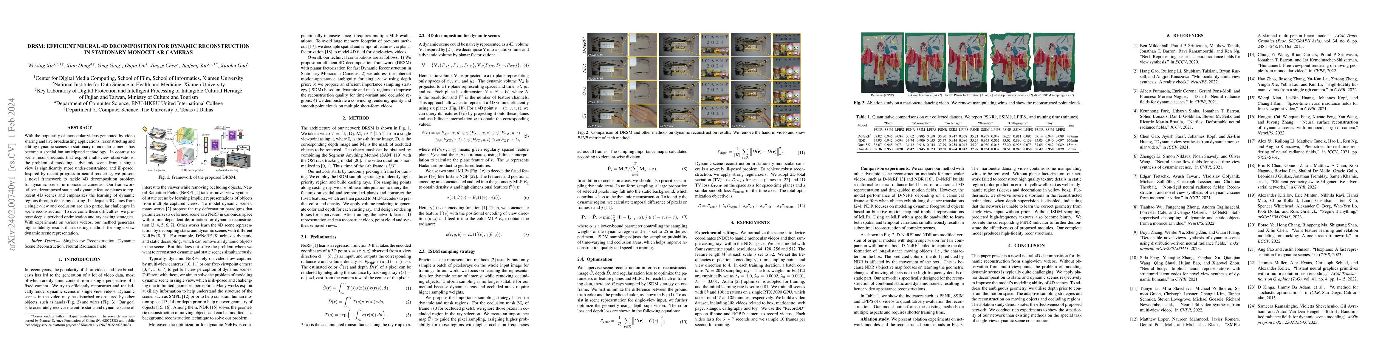 Thumbnail for DRSM: efficient neural 4d decomposition for dynamic reconstruction in
  stationary monocular cameras