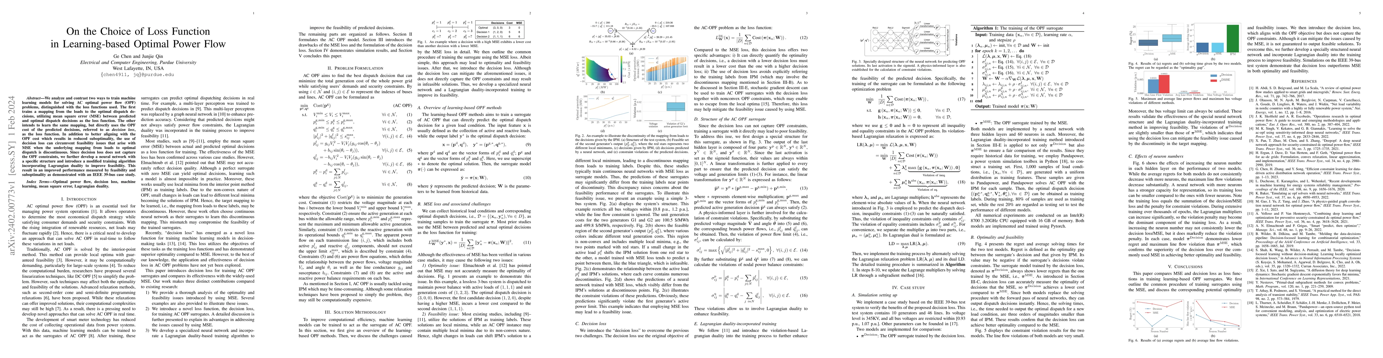 Thumbnail for On the Choice of Loss Function in Learning-based Optimal Power Flow