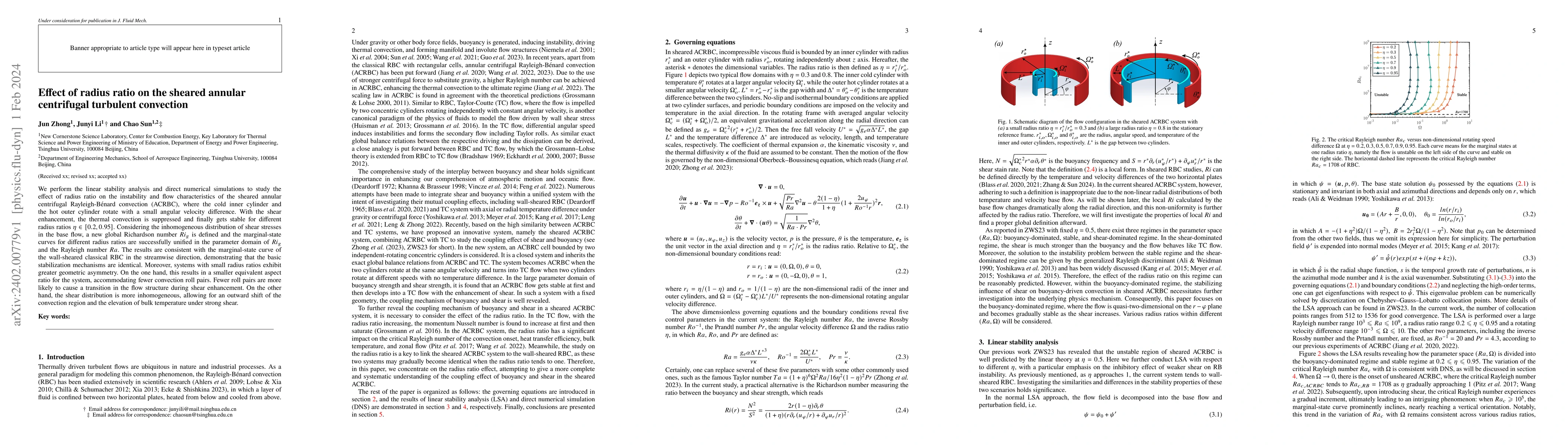 Thumbnail for Effect of radius ratio on the sheared annular centrifugal turbulent
  convection