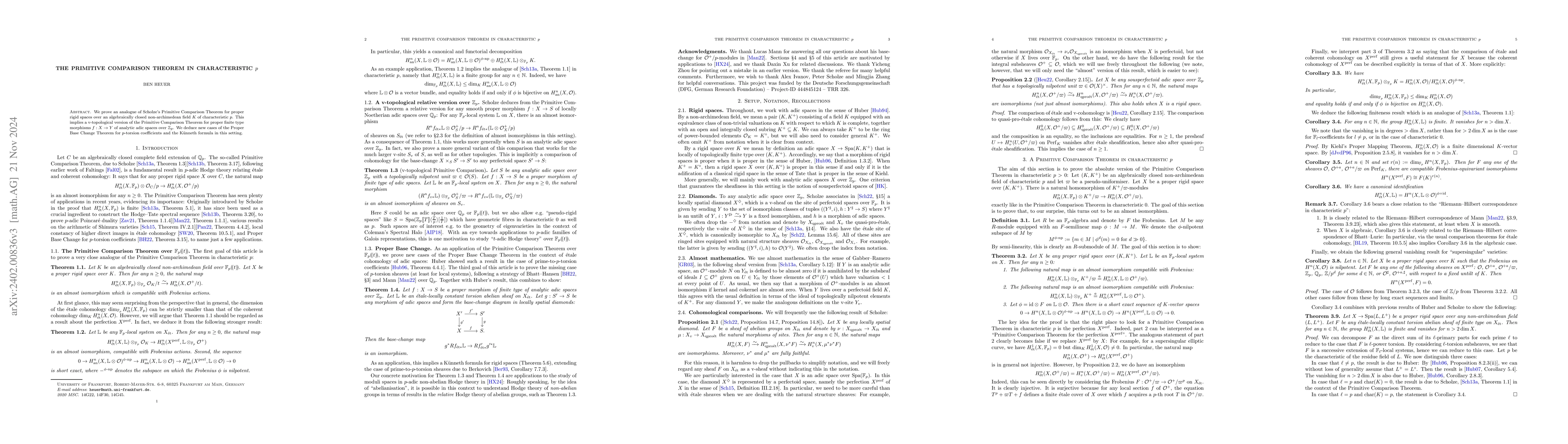 Thumbnail for The Primitive Comparison Theorem in characteristic $p$