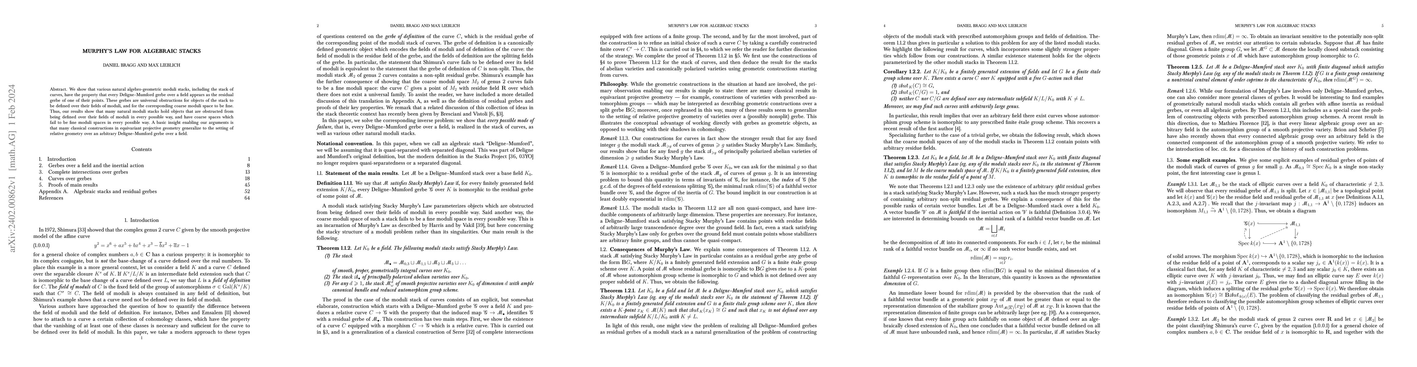Thumbnail for Murphy's Law for Algebraic Stacks