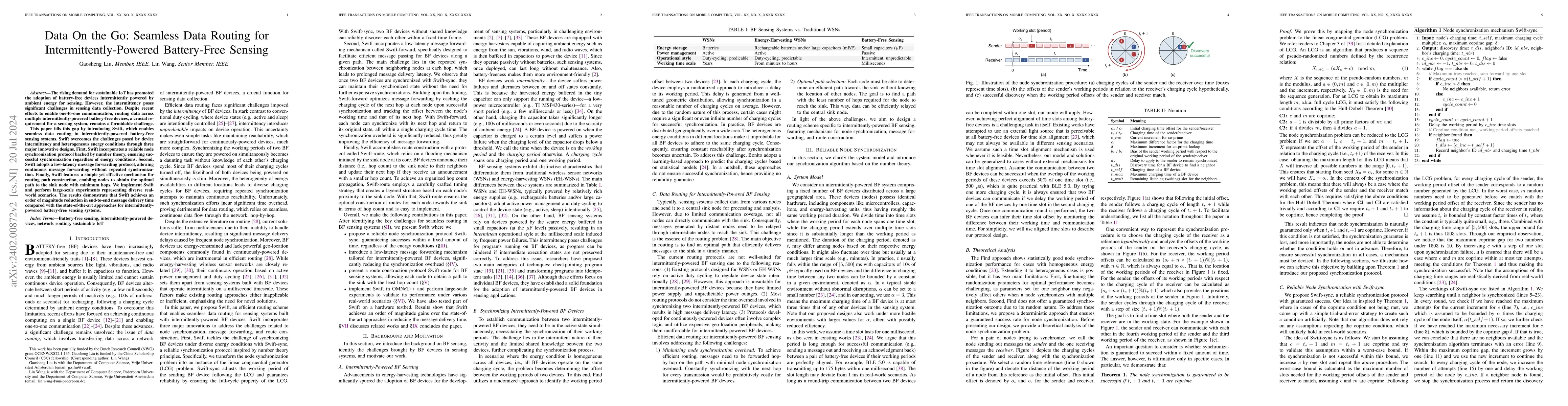 Thumbnail for Data On the Go: Seamless Data Routing for Intermittently-Powered
  Battery-Free Sensing