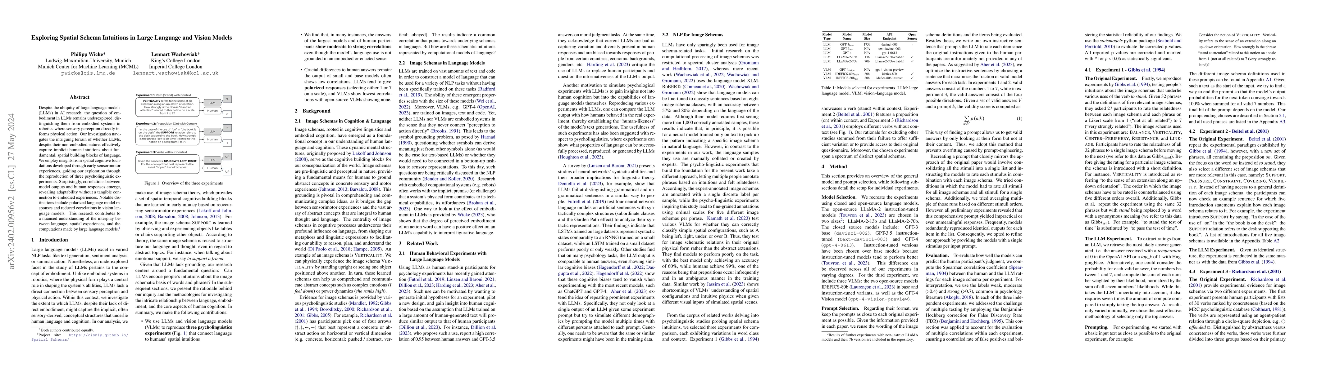 Thumbnail for Exploring Spatial Schema Intuitions in Large Language and Vision Models
