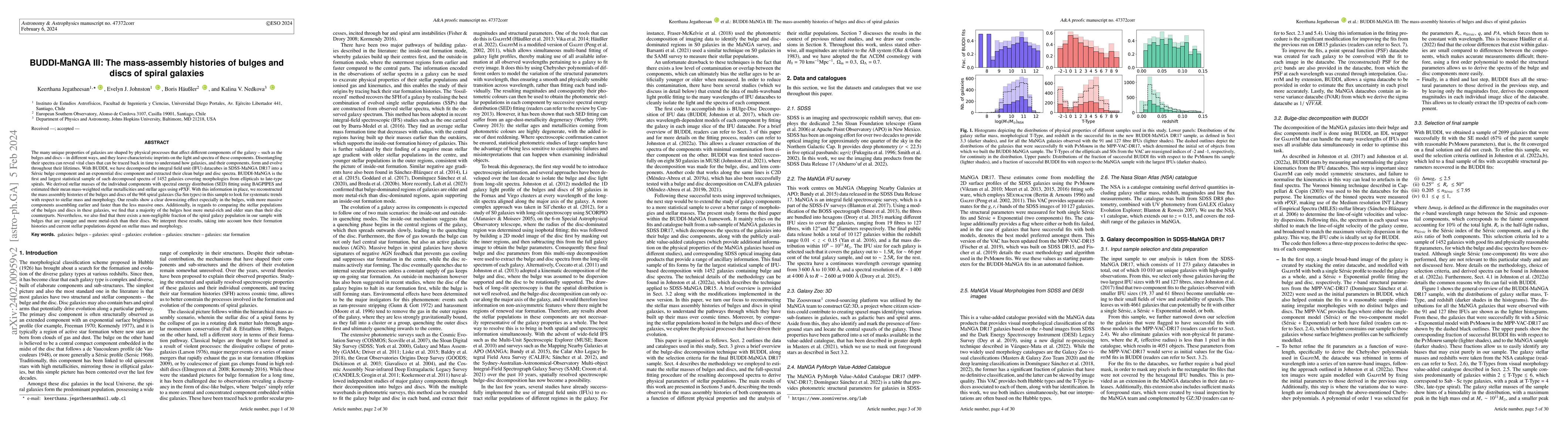 Thumbnail for BUDDI-MaNGA III: The mass-assembly histories of bulges and discs of
  spiral galaxies