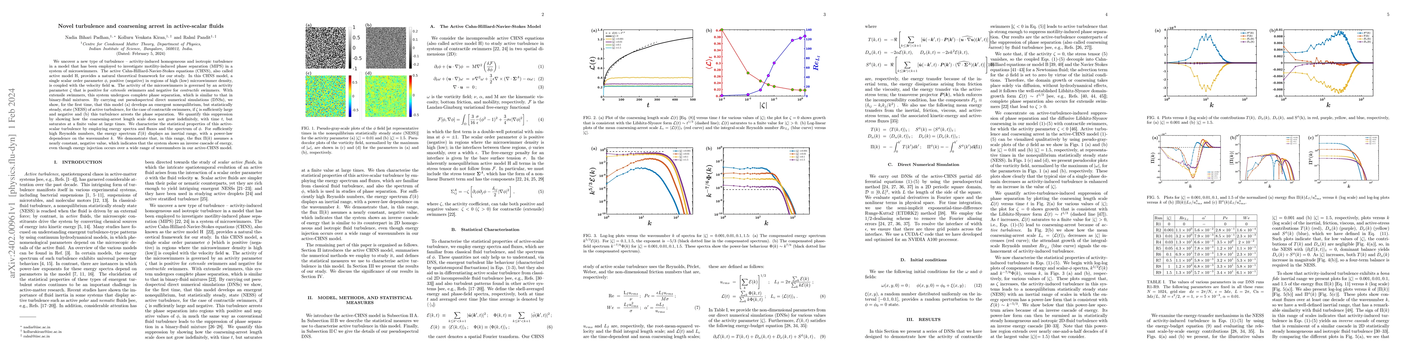 Thumbnail for Novel turbulence and coarsening arrest in active-scalar fluids