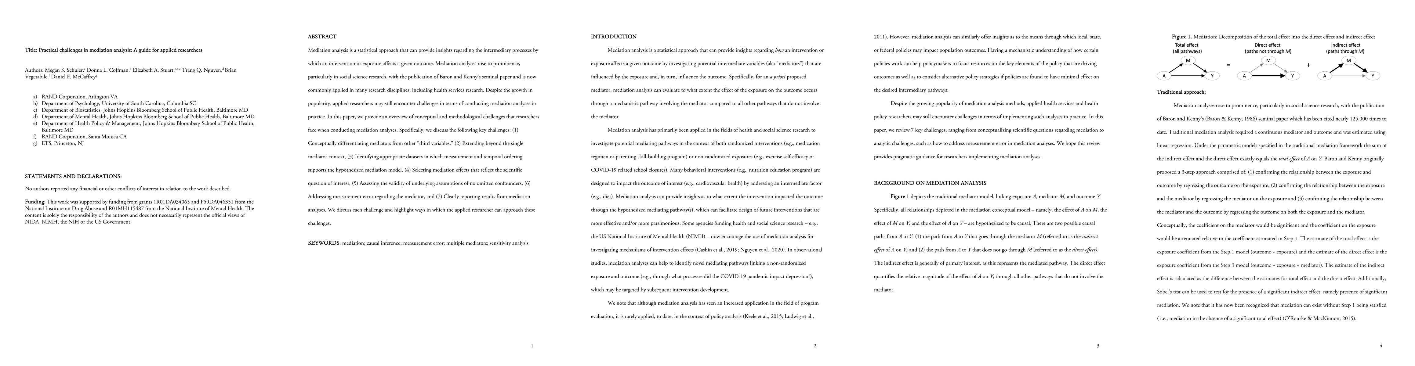 Thumbnail for Practical challenges in mediation analysis: A guide for applied
  researchers