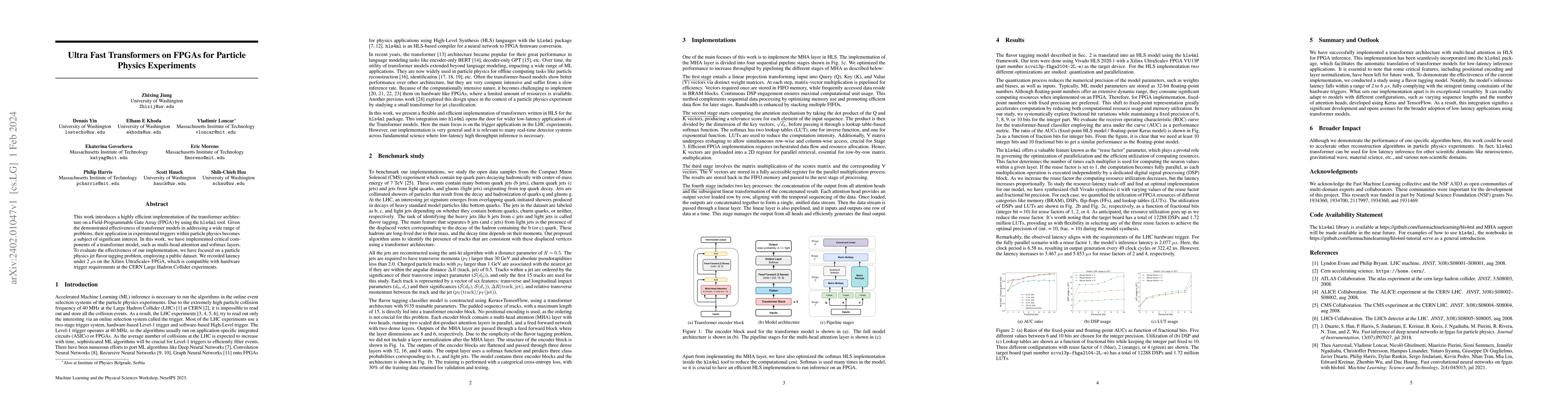 Thumbnail for Ultra Fast Transformers on FPGAs for Particle Physics Experiments