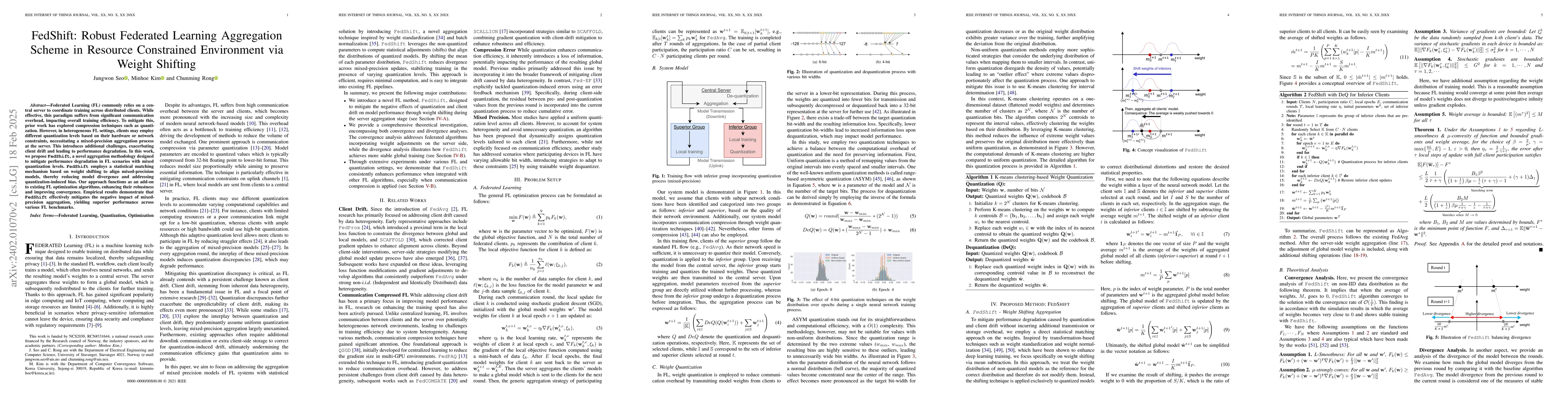 Thumbnail for FedShift: Tackling Dual Heterogeneity Problem of Federated Learning via
  Weight Shift Aggregation