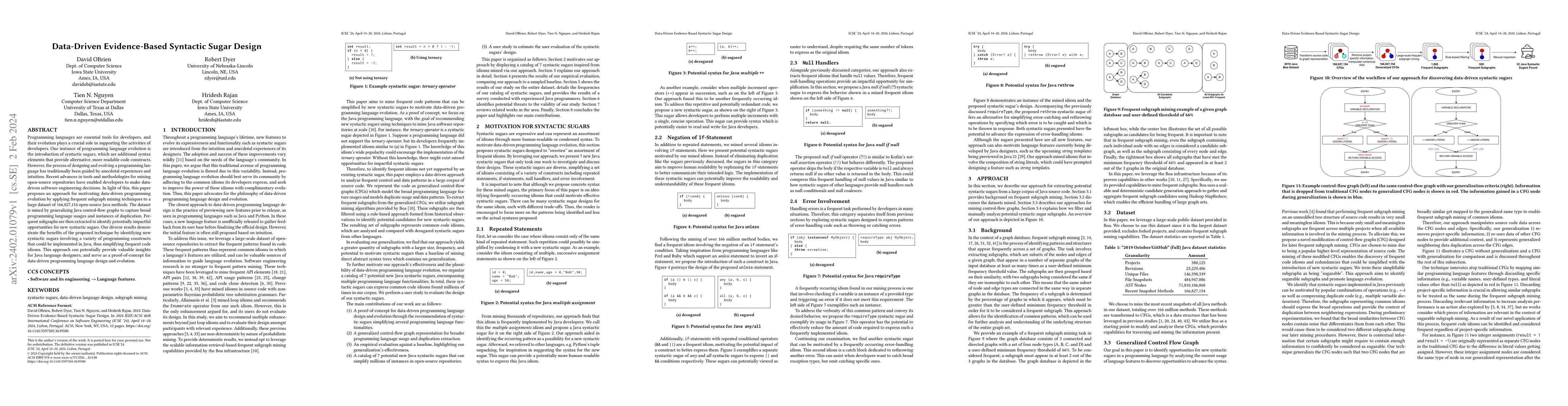 Thumbnail for Data-Driven Evidence-Based Syntactic Sugar Design