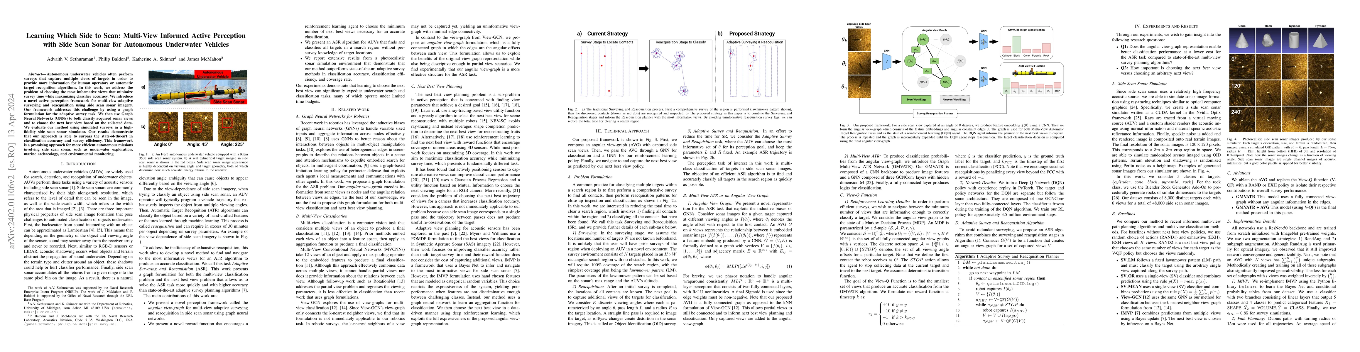 Thumbnail for Learning Which Side to Scan: Multi-View Informed Active Perception with
  Side Scan Sonar for Autonomous Underwater Vehicles