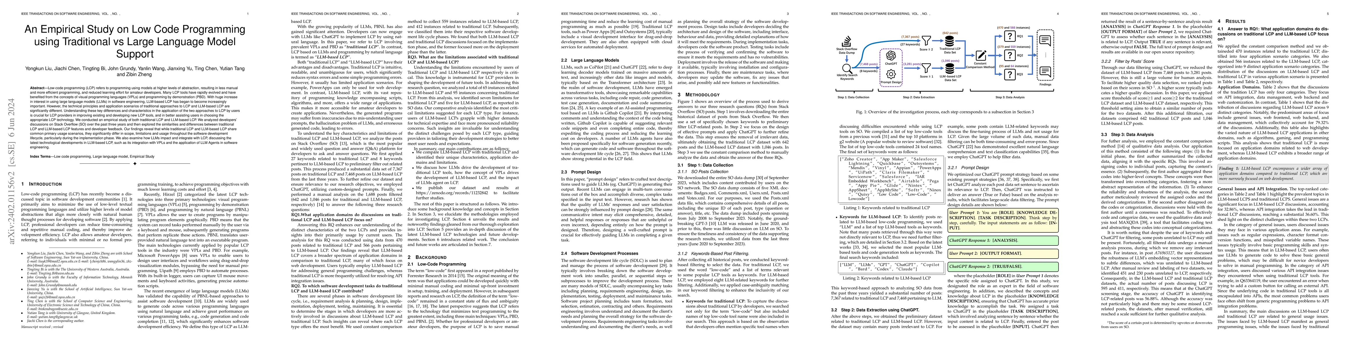 Thumbnail for An Empirical Study on Low Code Programming using Traditional vs Large
  Language Model Support