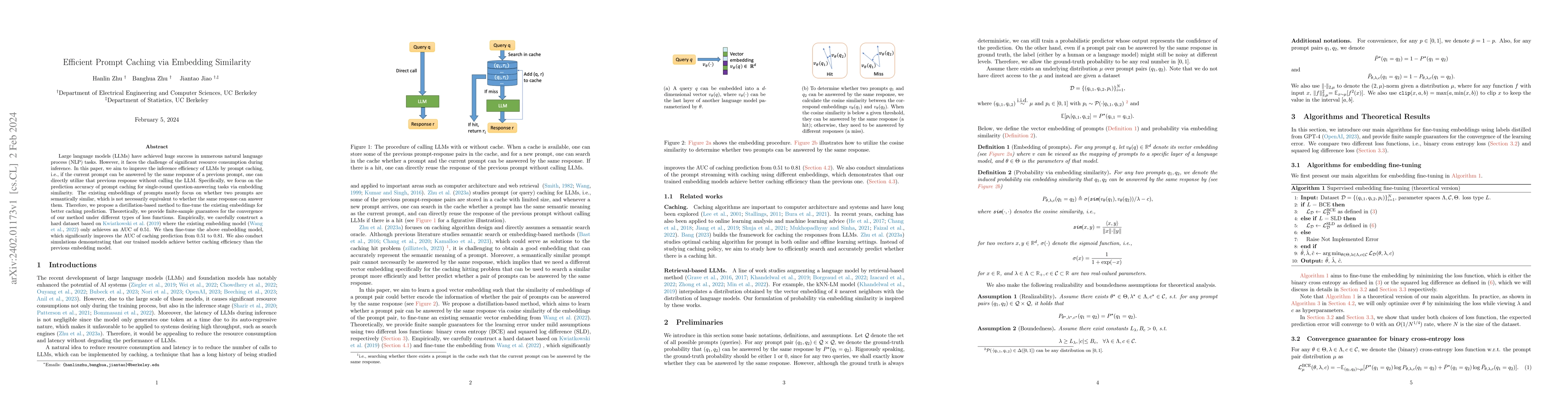 Thumbnail for Efficient Prompt Caching via Embedding Similarity