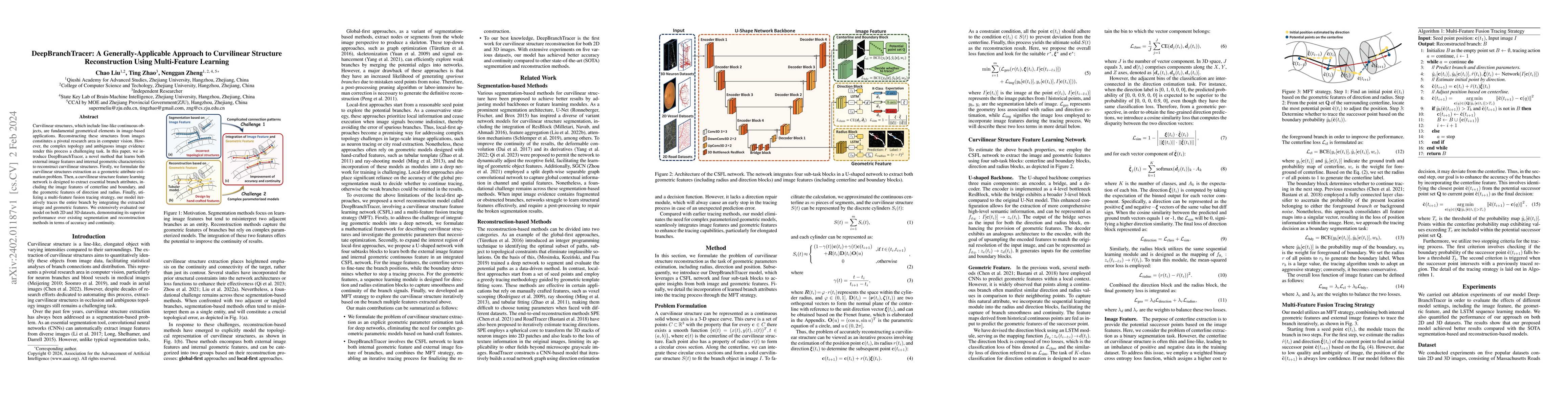 Thumbnail for DeepBranchTracer: A Generally-Applicable Approach to Curvilinear
  Structure Reconstruction Using Multi-Feature Learning