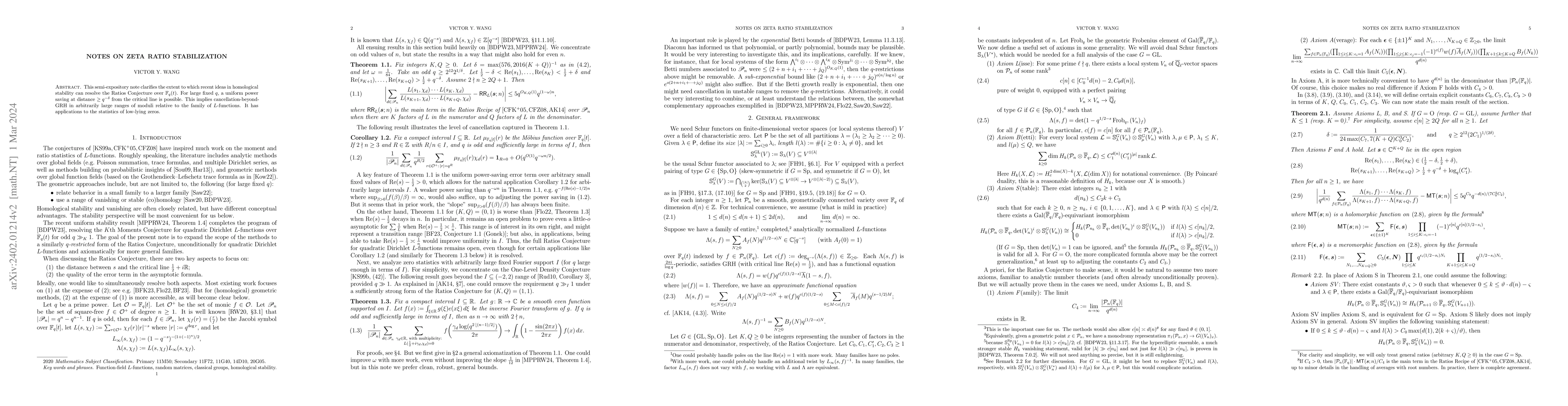 Thumbnail for Notes on zeta ratio stabilization