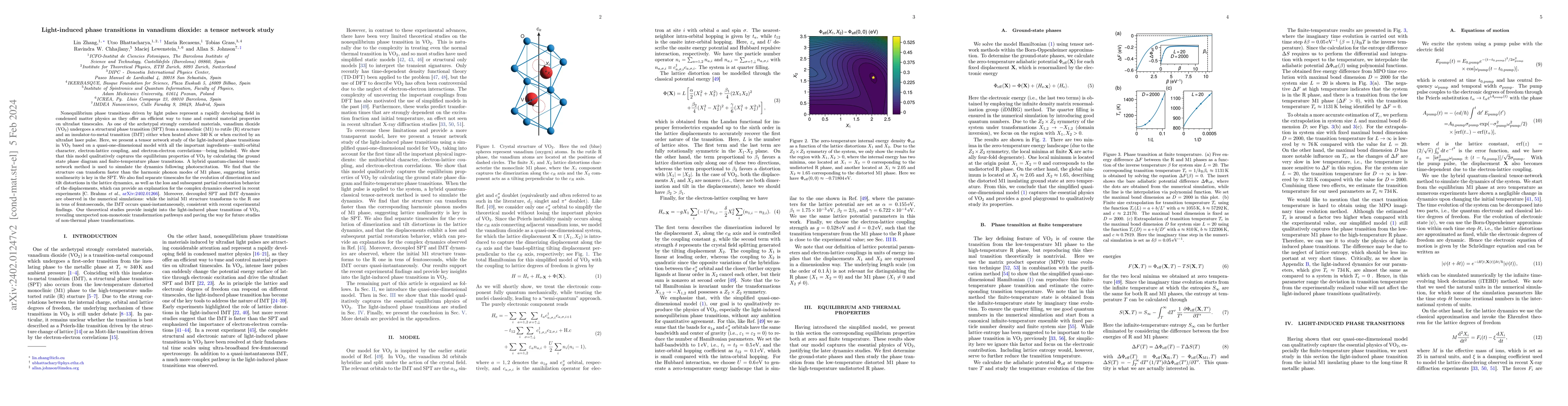 Thumbnail for Light-induced phase transitions in vanadium dioxide: a tensor network
  study