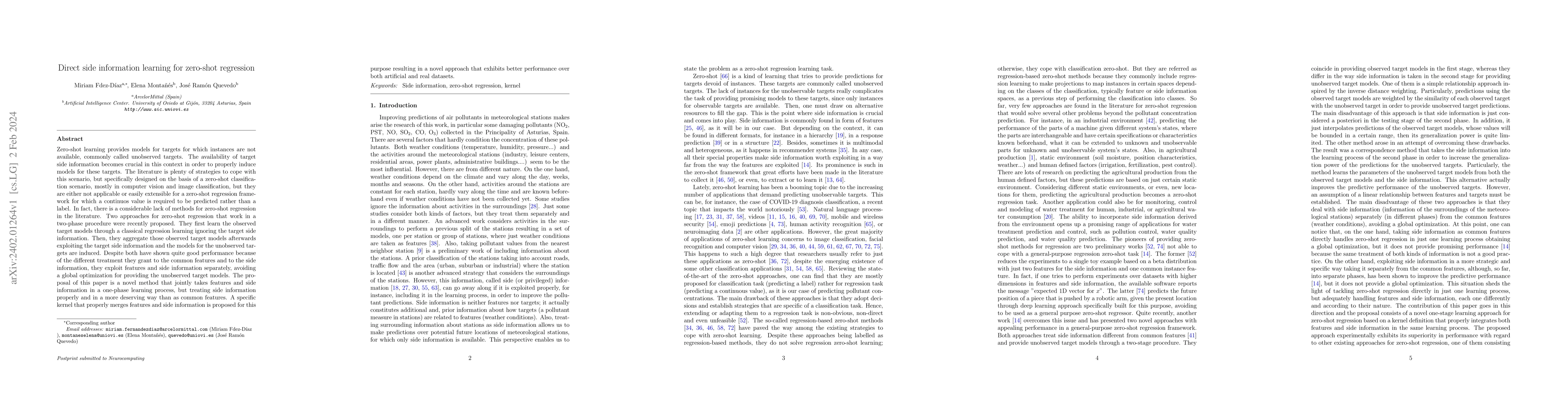 Thumbnail for Direct side information learning for zero-shot regression