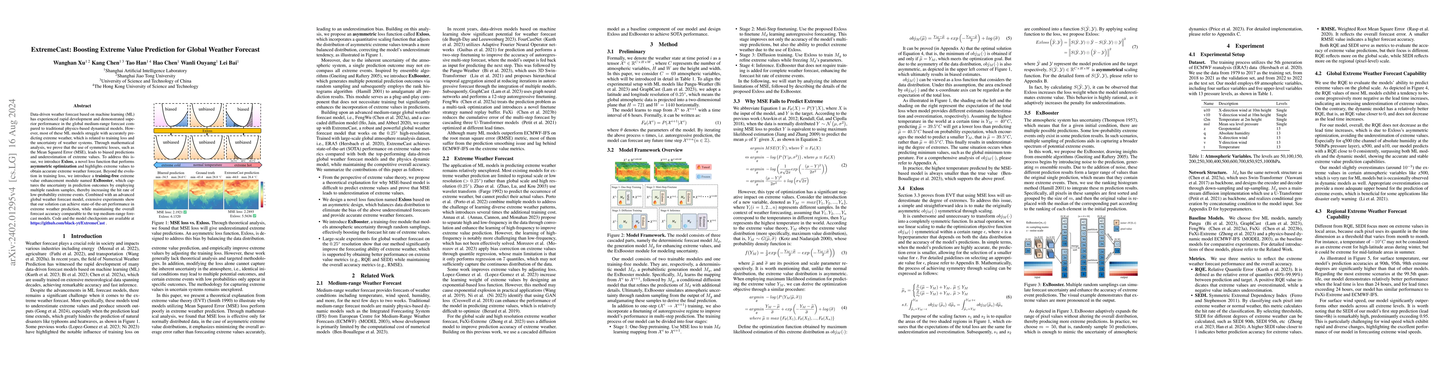 Thumbnail for ExtremeCast: Boosting Extreme Value Prediction for Global Weather
  Forecast