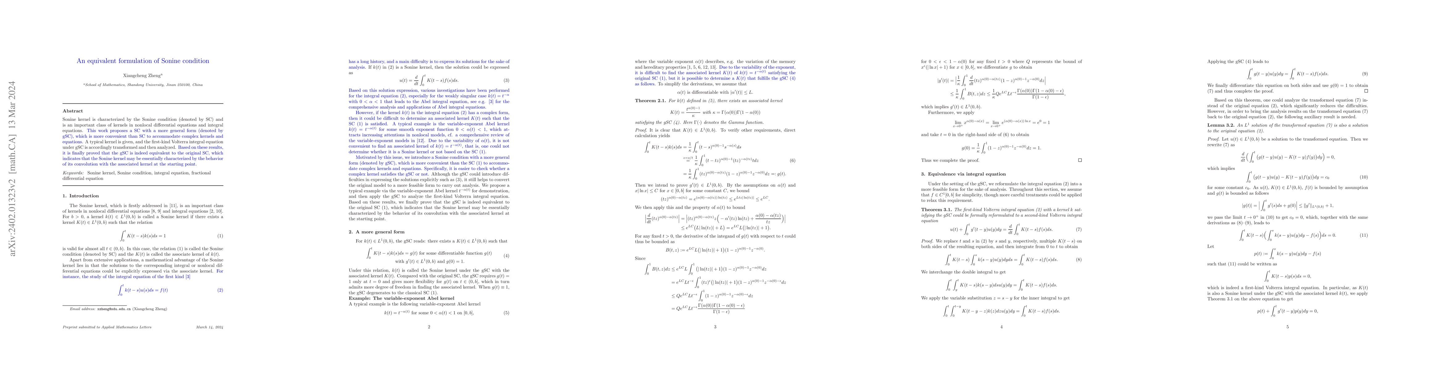 Thumbnail for An equivalent formulation of Sonine condition
