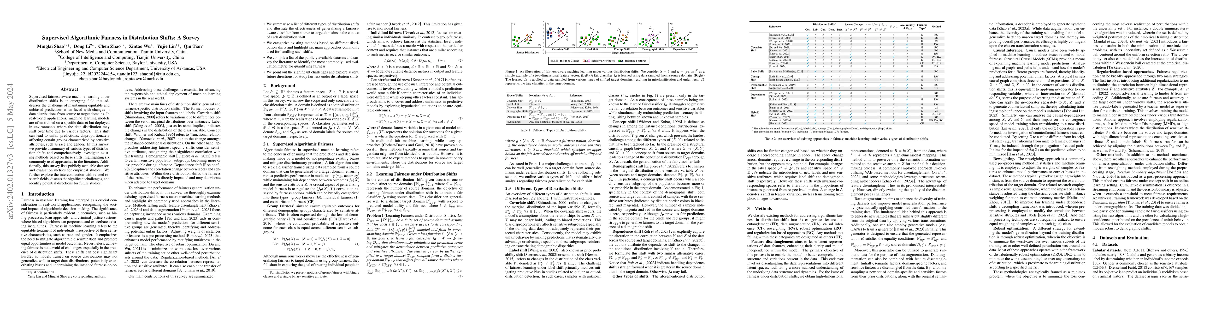 Thumbnail for Supervised Algorithmic Fairness in Distribution Shifts: A Survey