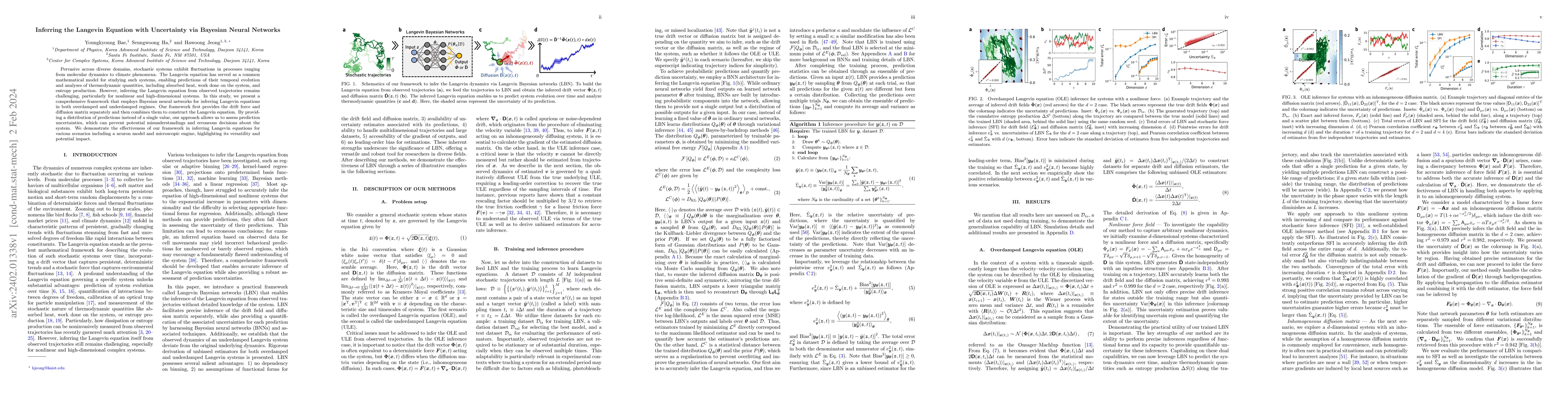 Thumbnail for Inferring the Langevin Equation with Uncertainty via Bayesian Neural
  Networks