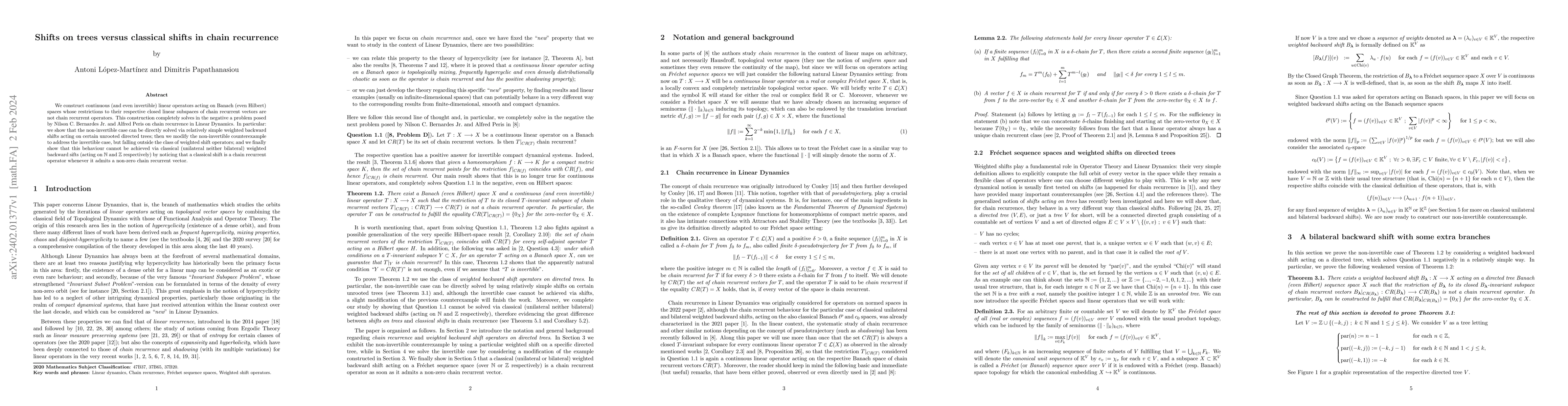 Thumbnail for Shifts on trees versus classical shifts in chain recurrence