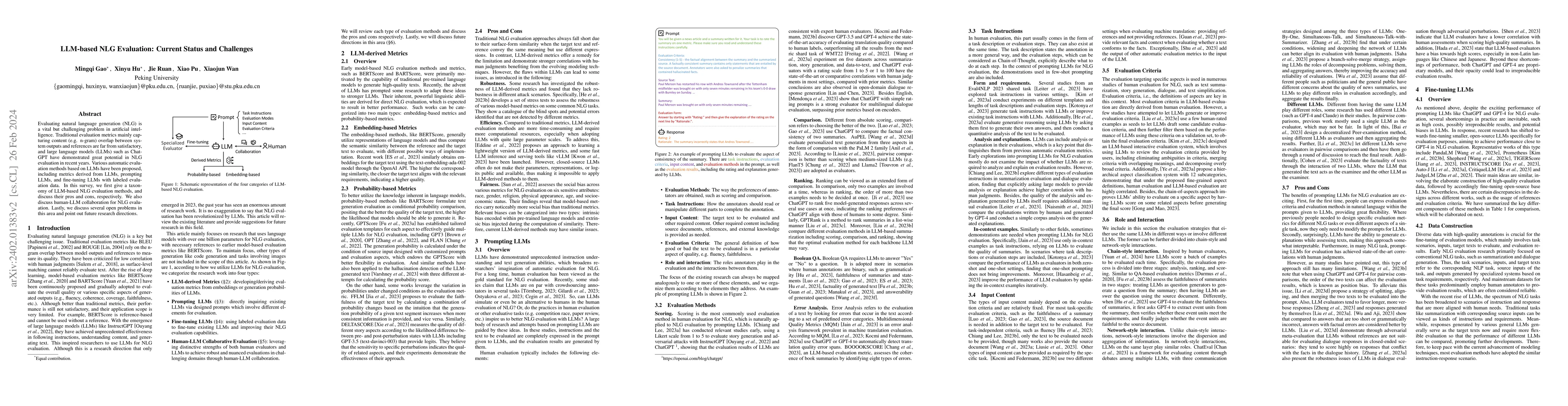 Thumbnail for LLM-based NLG Evaluation: Current Status and Challenges
