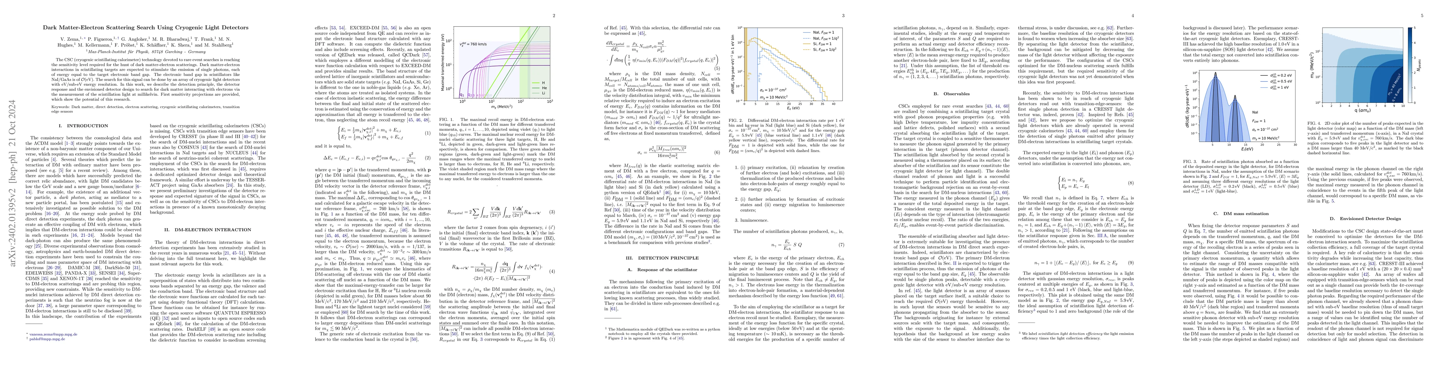 Thumbnail for Dark Matter-Electron Scattering Search Using Cryogenic Light Detectors