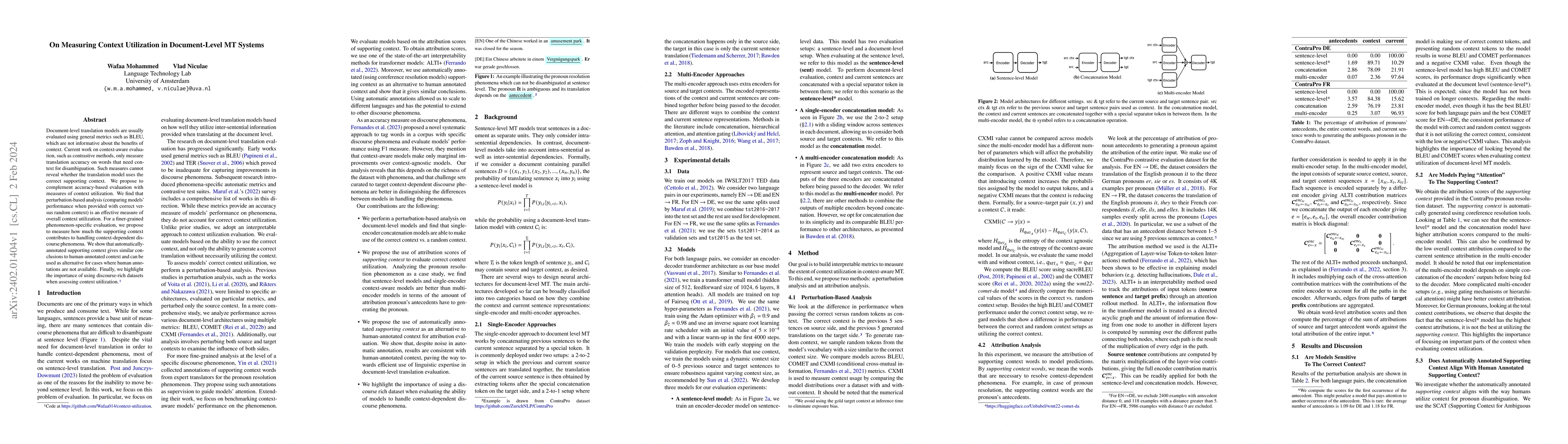 Thumbnail for On Measuring Context Utilization in Document-Level MT Systems
