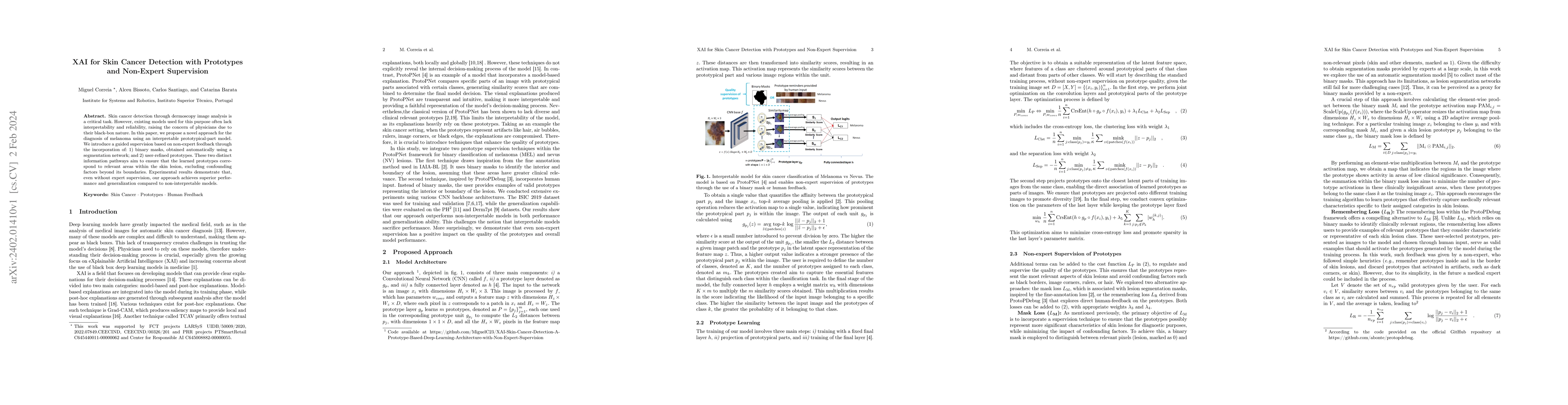Thumbnail for XAI for Skin Cancer Detection with Prototypes and Non-Expert Supervision