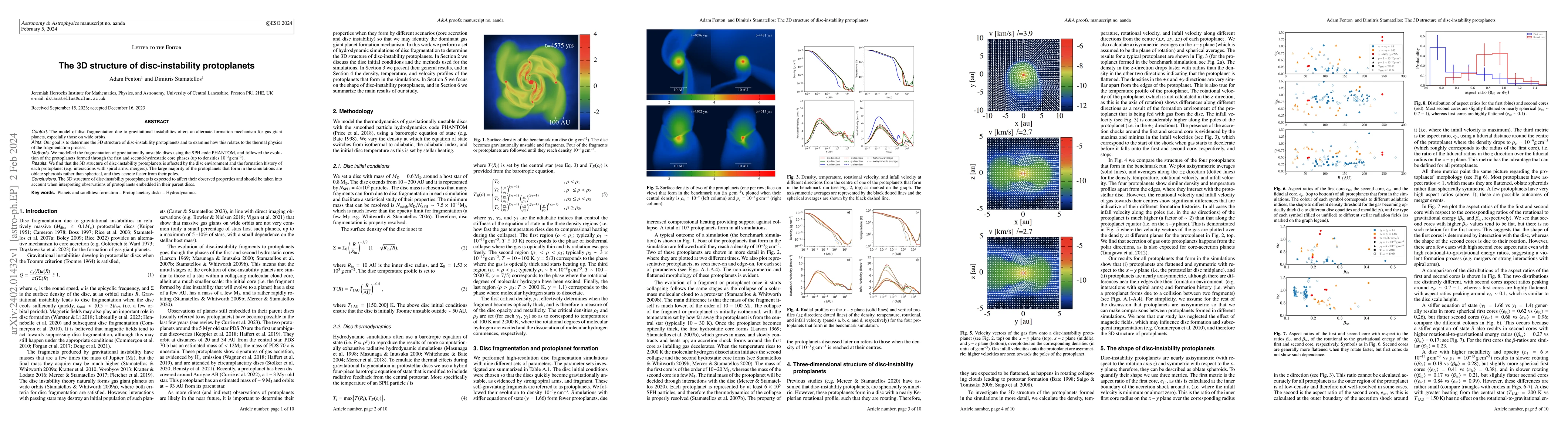Thumbnail for The 3D structure of disc-instability protoplanets