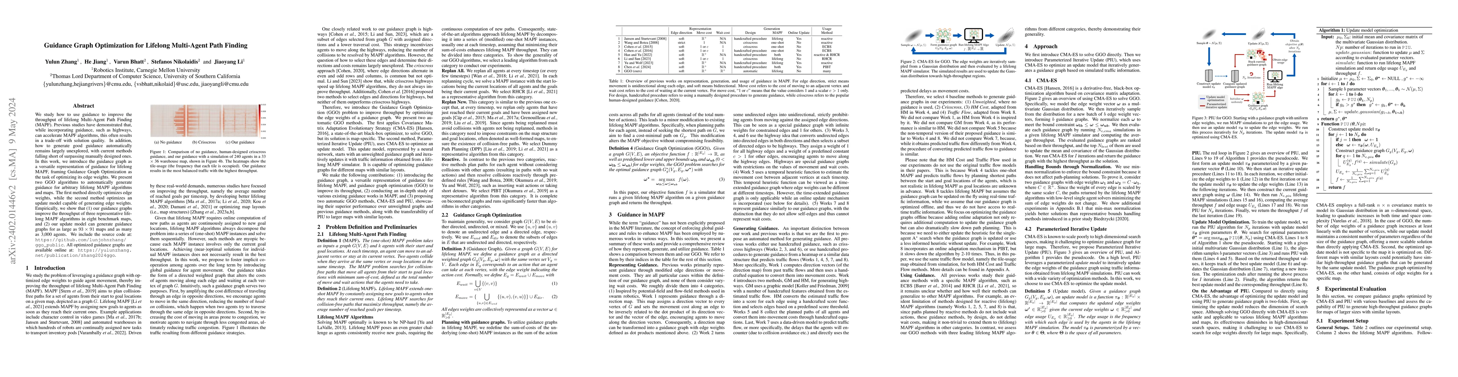 Thumbnail for Guidance Graph Optimization for Lifelong Multi-Agent Path Finding