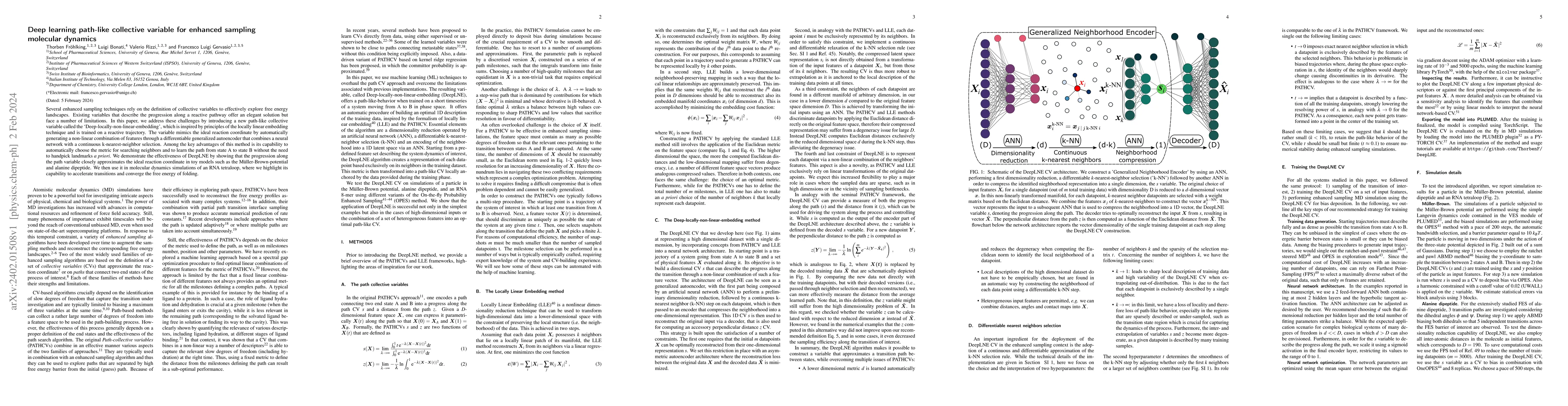 Thumbnail for Deep learning path-like collective variable for enhanced sampling
  molecular dynamics