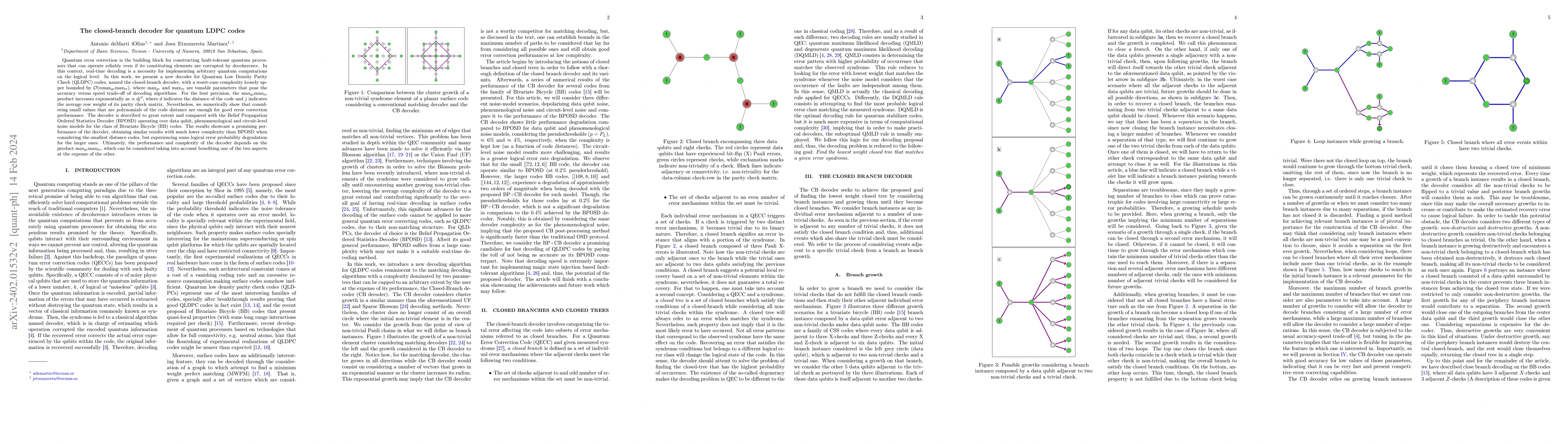 Thumbnail for The closed-branch decoder for quantum LDPC codes