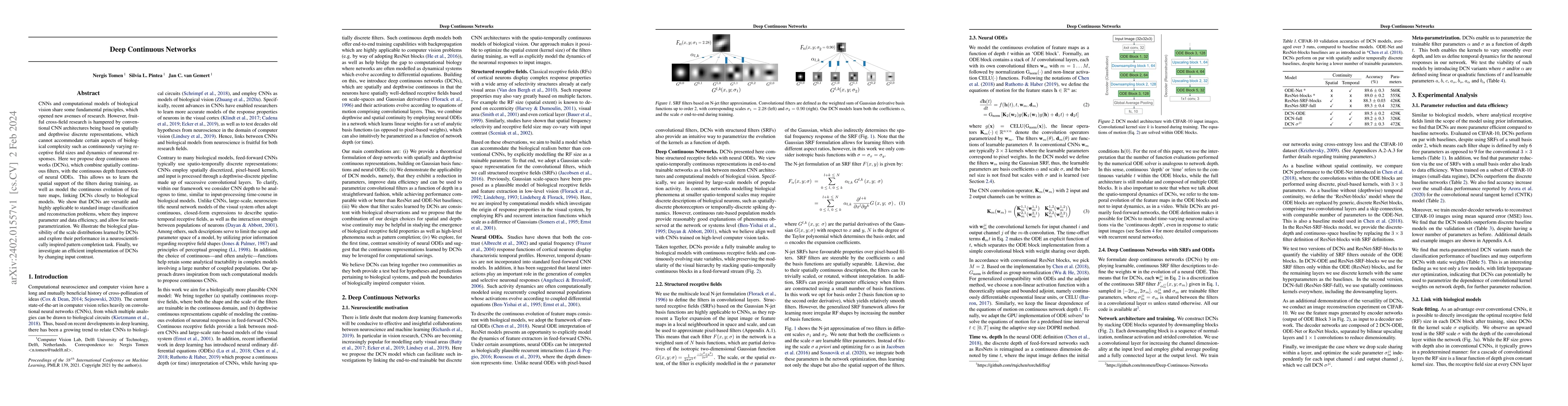 Thumbnail for Deep Continuous Networks
