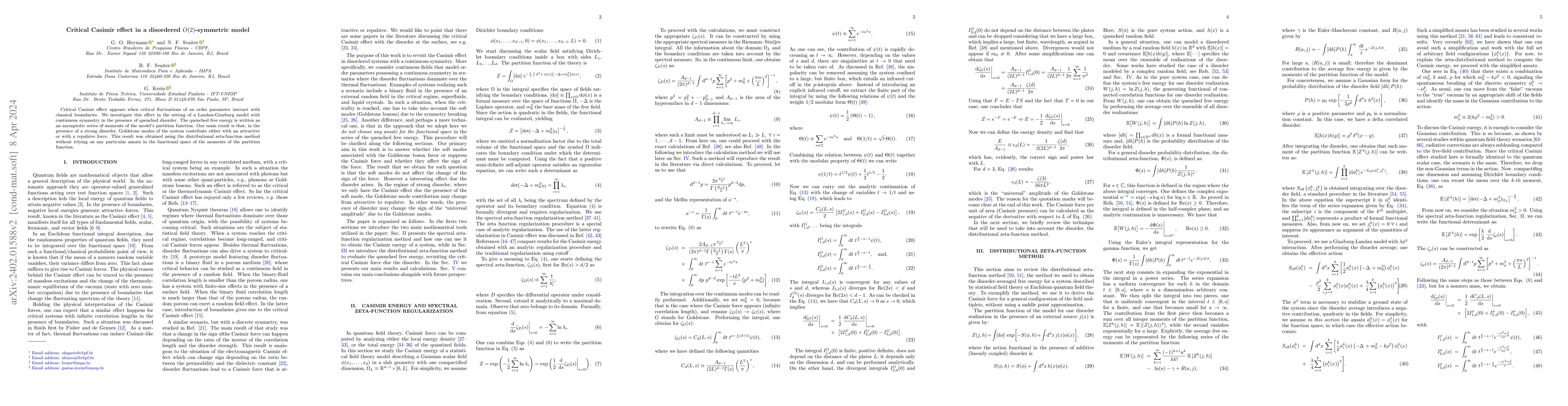 Thumbnail for Critical Casimir effect in a disordered $O(2)$-symmetric model