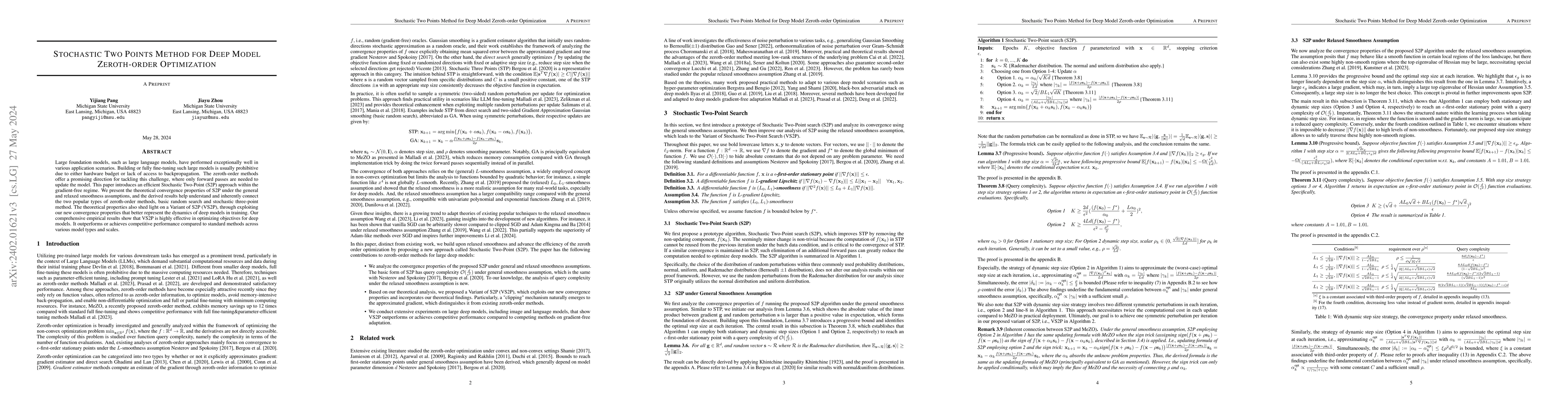 Thumbnail for Stochastic Two Points Method for Deep Model Zeroth-order Optimization