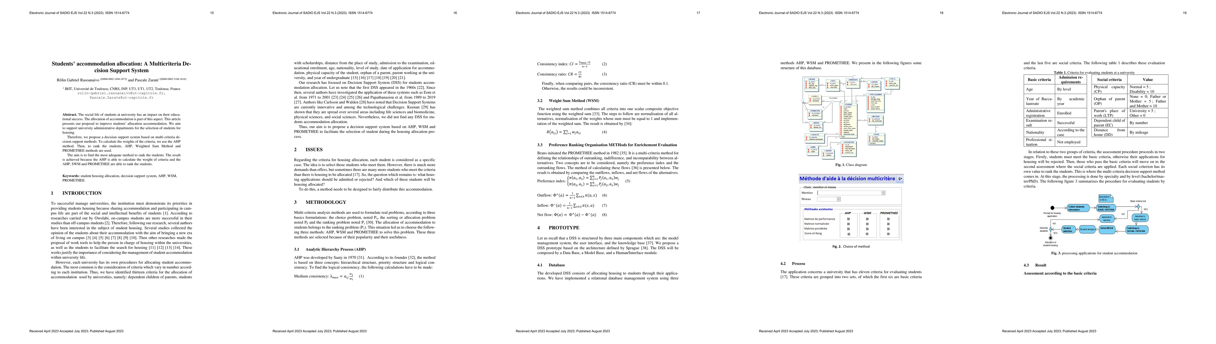 Thumbnail for Students' accommodation allocation: A Multicriteria Decision Support
  System