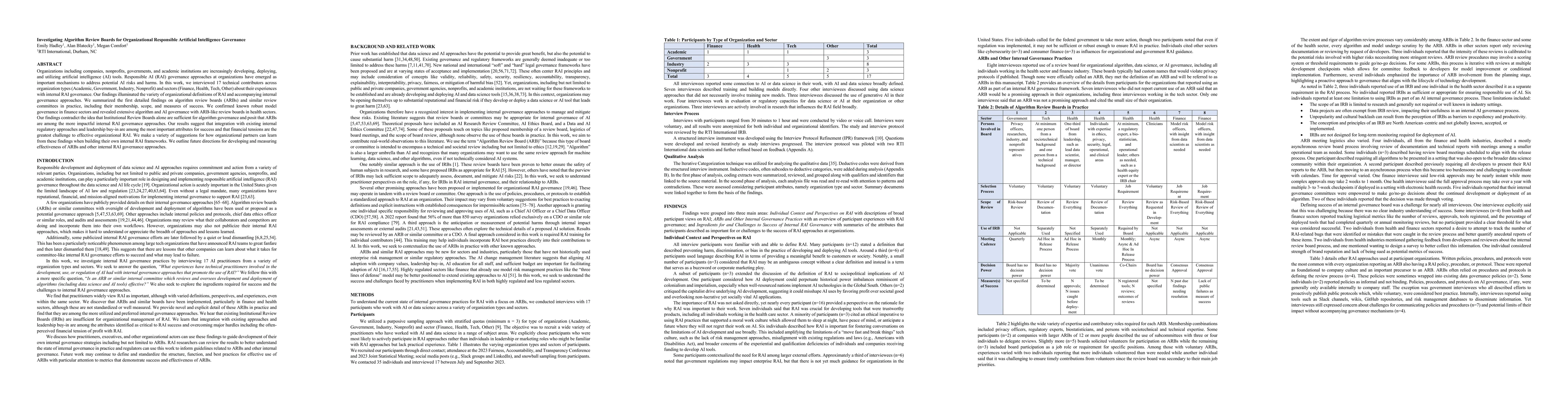 Thumbnail for Investigating Algorithm Review Boards for Organizational Responsible
  Artificial Intelligence Governance