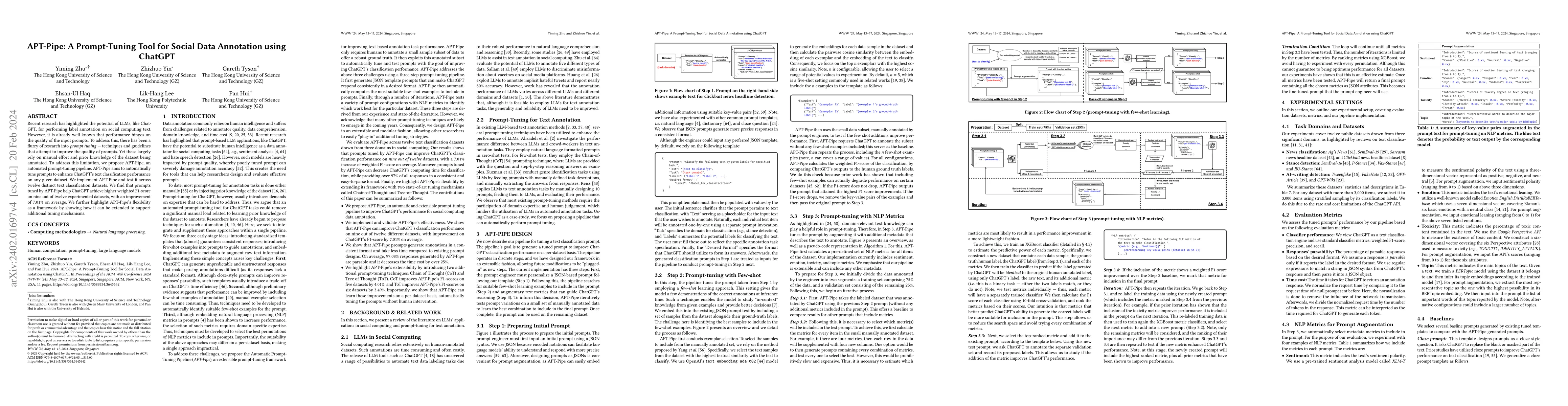 Thumbnail for APT-Pipe: A Prompt-Tuning Tool for Social Data Annotation using ChatGPT