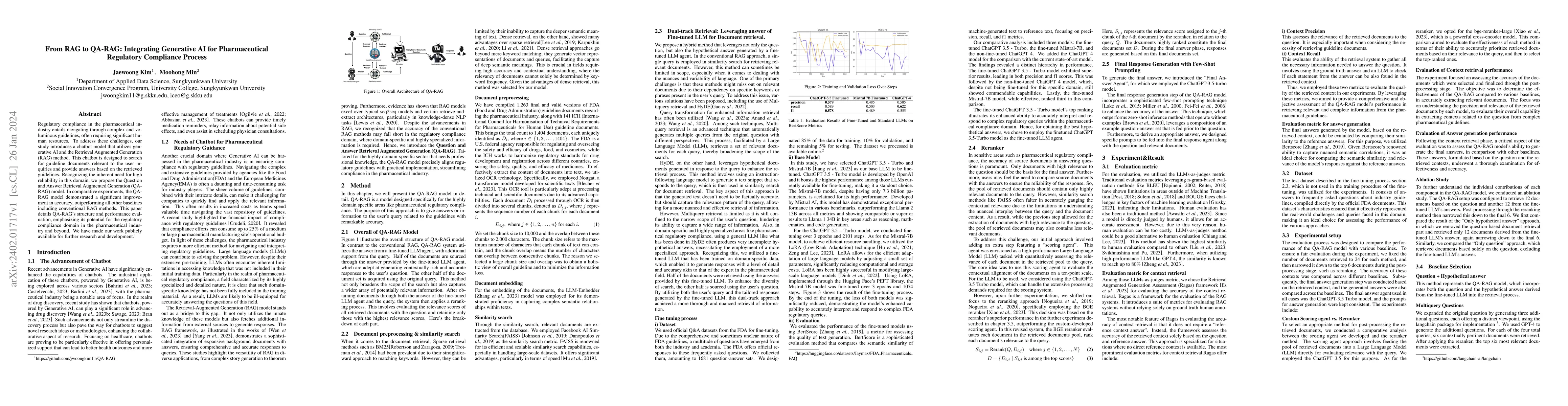 Thumbnail for From RAG to QA-RAG: Integrating Generative AI for Pharmaceutical
  Regulatory Compliance Process