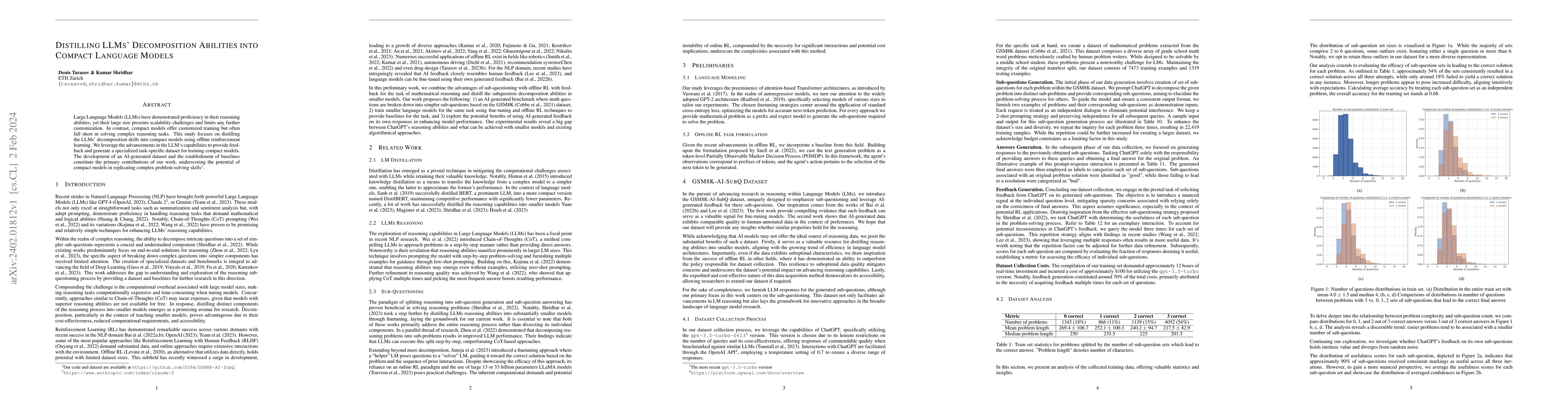 Thumbnail for Distilling LLMs' Decomposition Abilities into Compact Language Models