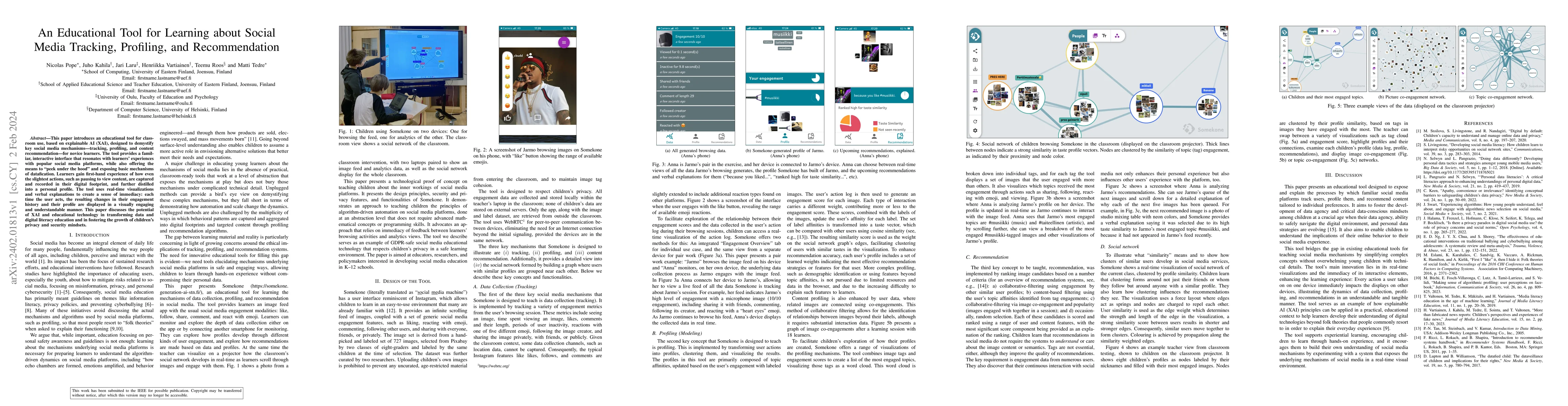 Thumbnail for An Educational Tool for Learning about Social Media Tracking, Profiling,
  and Recommendation