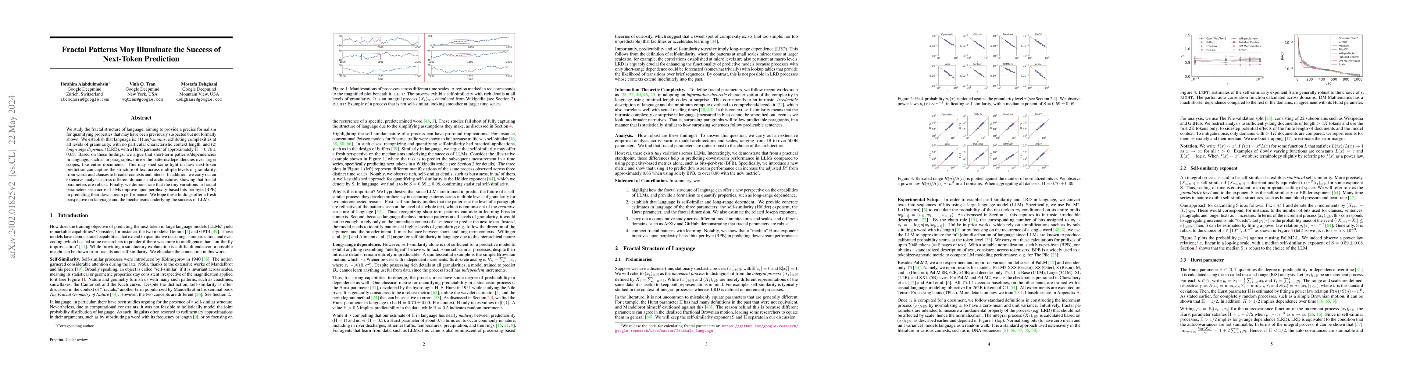Thumbnail for Fractal Patterns May Illuminate the Success of Next-Token Prediction