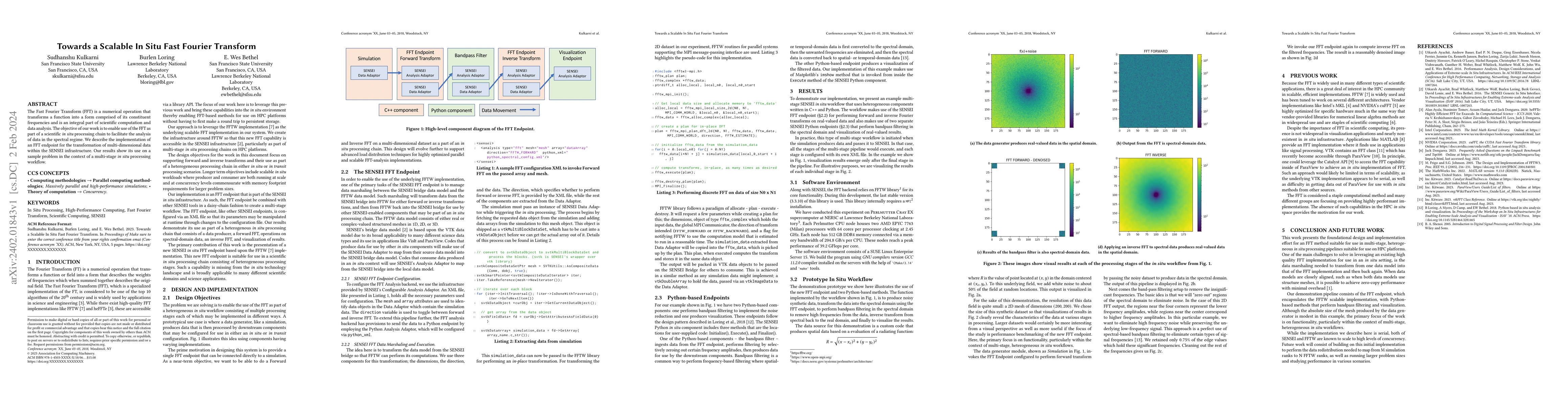 Thumbnail for Towards a Scalable In Situ Fast Fourier Transform