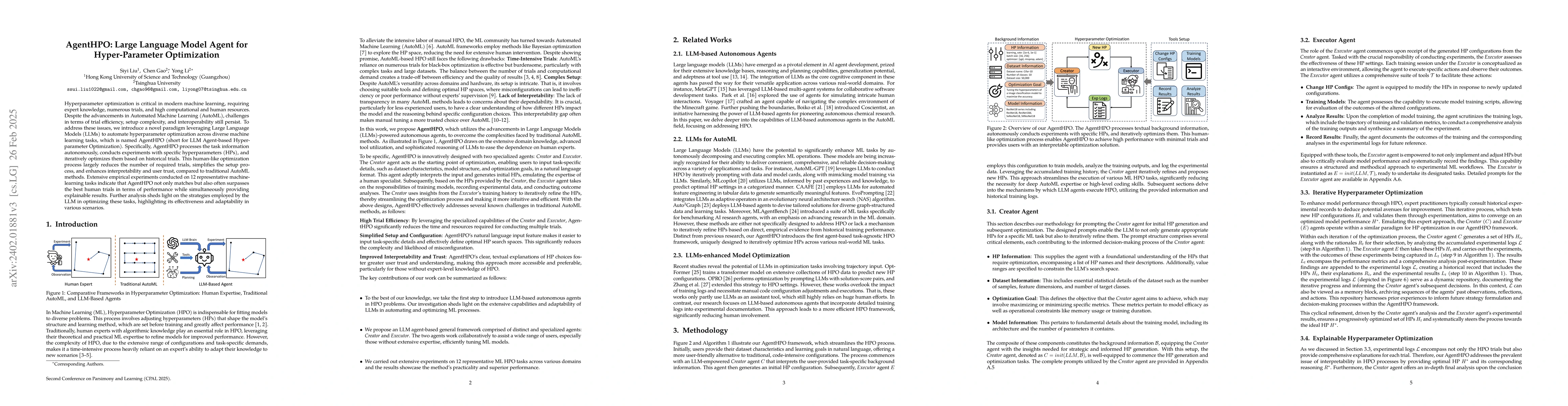 Thumbnail for Large Language Model Agent for Hyper-Parameter Optimization