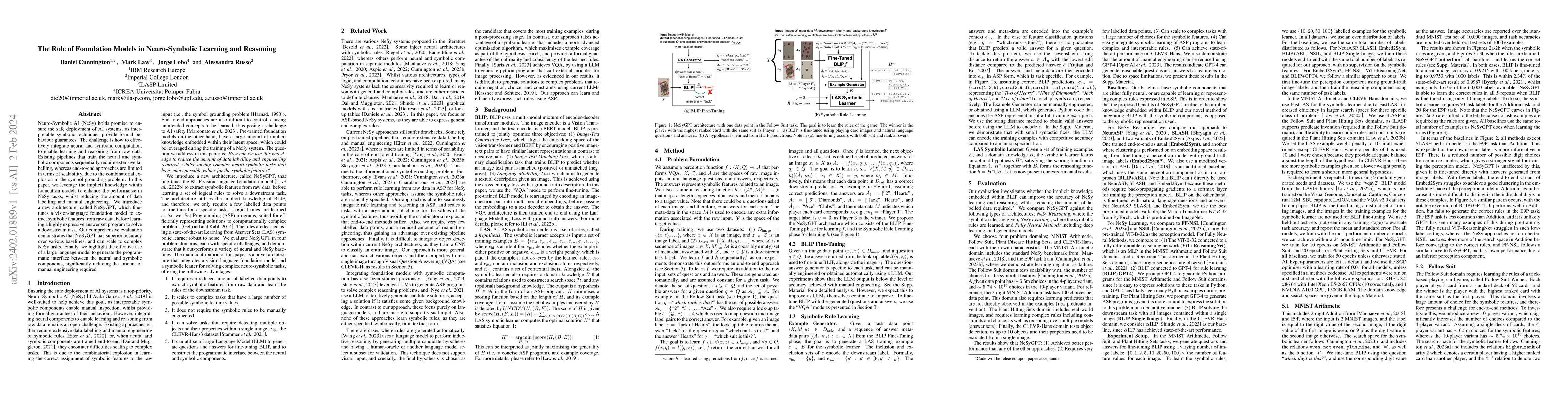 Thumbnail for The Role of Foundation Models in Neuro-Symbolic Learning and Reasoning