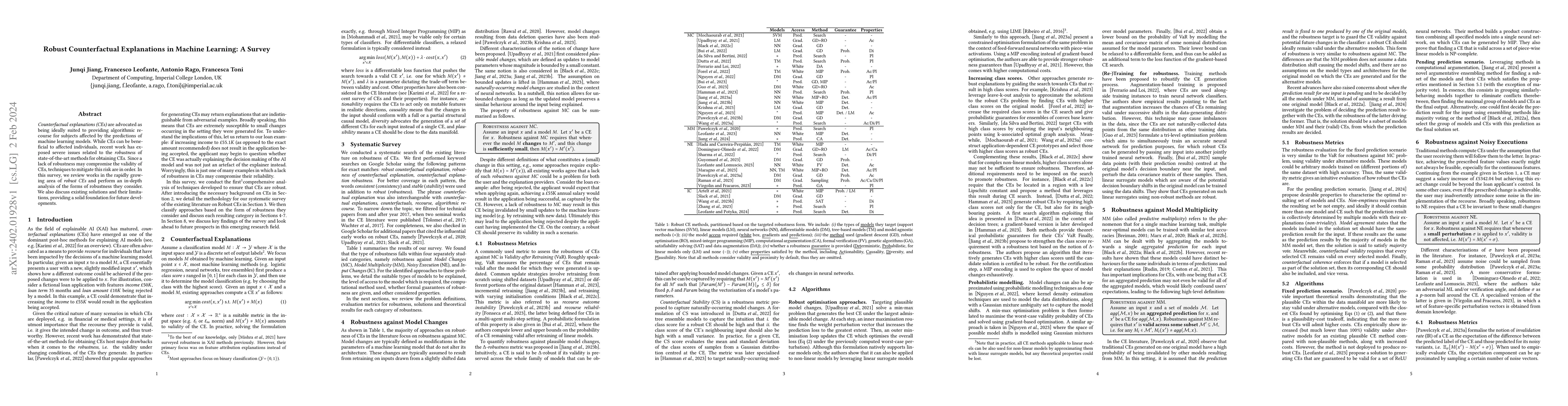 Thumbnail for Robust Counterfactual Explanations in Machine Learning: A Survey