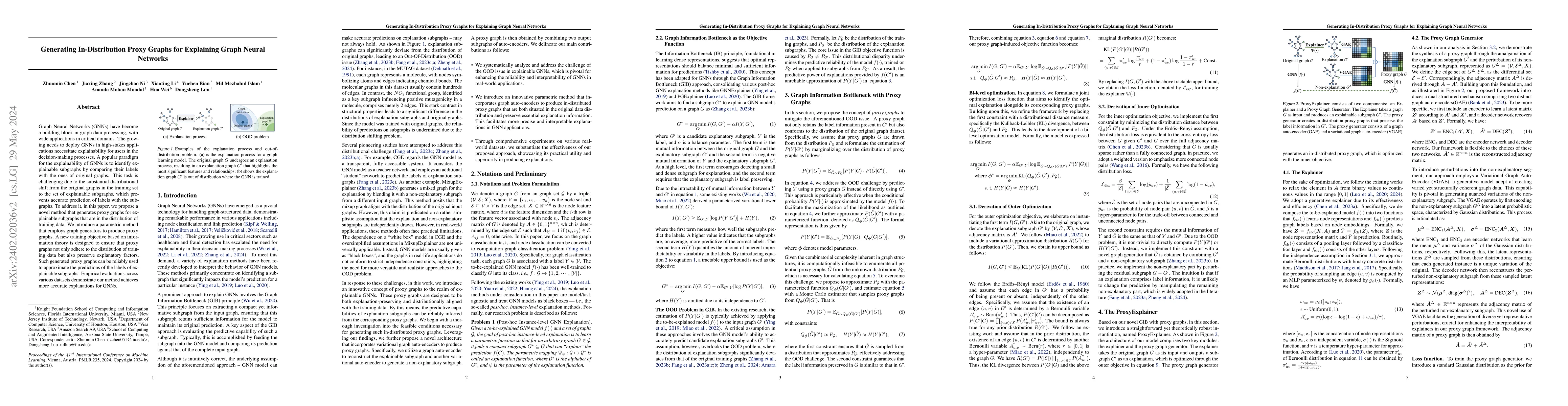 Thumbnail for Generating In-Distribution Proxy Graphs for Explaining Graph Neural
  Networks